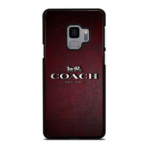 COACH NEW YORK LOGO LEATHER Samsung Galaxy S9 Case Cover COACH NEW YORK LOGO LEATHER Samsung Galaxy S9 Case Cover