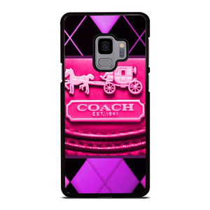 COACH NEW YORK PURPLE PINK LOGO Samsung Galaxy S9 Case Cover COACH NEW YORK PURPLE PINK LOGO Samsung Galaxy S9 Case Cover