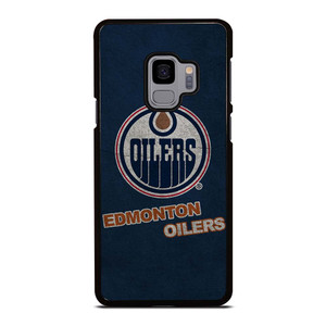EDMONTON OILERS LOGO BLUE SUEDE Samsung Galaxy S9 Case Cover