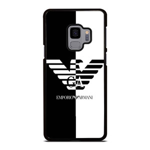 EMPORIO ARMANI WHITE BLACK Samsung Galaxy S9 Case Cover