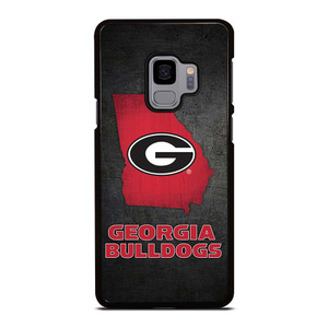 GEORGIA BULLDOGS SYMBOL METAL Samsung Galaxy S9 Case Cover