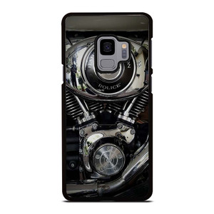 HARLEY DAVIDSON POLICE ENGINE Samsung Galaxy S9 Case Cover HARLEY DAVIDSON POLICE ENGINE Samsung Galaxy S9 Case Cover