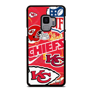 KANSAS CITY CHIEFS NFL STICKER BOMB Samsung Galaxy S9 Case Cover KANSAS CITY CHIEFS NFL STICKER BOMB Samsung Galaxy S9 Case Cover