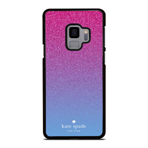 KATE SPADE NEW YORK PINK BLUE GLITTER Samsung Galaxy S9 Case Cover
