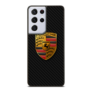 PORSCHE AUTOMOBILE CARBON FIBER Samsung Galaxy S21 Ultra Case Cover