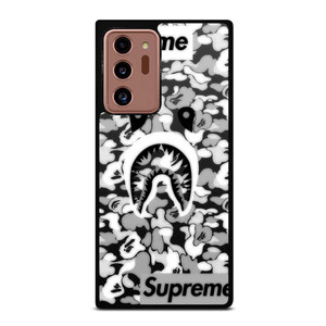 BAPE SHARK LOGO SUPREME BLACK WHITE Samsung Galaxy Note 20 Ultra Case Cover BAPE SHARK LOGO SUPREME BLACK WHITE Samsung Galaxy Note 20 Ultra Case Cover