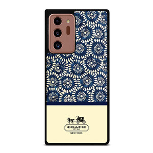 COACH NEW YORK BLUE FLORAL BATIK Samsung Galaxy Note 20 Ultra Case Cover
