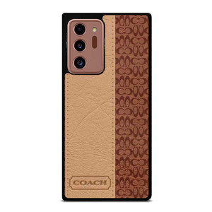 COACH NEW YORK BROWN LEATHER Samsung Galaxy Note 20 Ultra Case Cover COACH NEW YORK BROWN LEATHER Samsung Galaxy Note 20 Ultra Case Cover