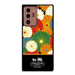COACH NEW YORK COLORFUL FLORAL LOGO Samsung Galaxy Note 20 Ultra Case Cover COACH NEW YORK COLORFUL FLORAL LOGO Samsung Galaxy Note 20 Ultra Case Cover