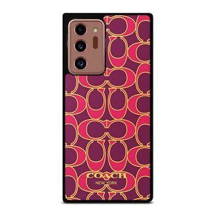 COACH NEW YORK PINK GOLD Samsung Galaxy Note 20 Ultra Case Cover COACH NEW YORK PINK GOLD Samsung Galaxy Note 20 Ultra Case Cover