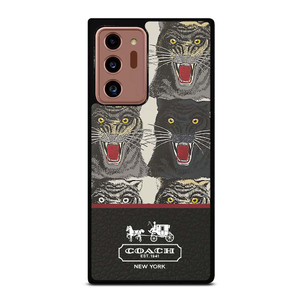 COACH NEW YORK TIGER FACE PATTERN Samsung Galaxy Note 20 Ultra Case Cover COACH NEW YORK TIGER FACE PATTERN Samsung Galaxy Note 20 Ultra Case Cover