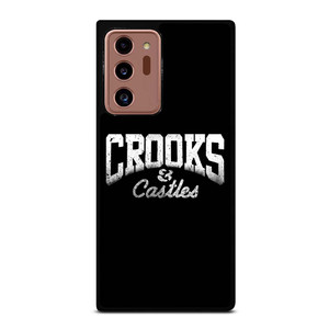 CROOKS AND CASTLES LOGO BLACK Samsung Galaxy Note 20 Ultra Case Cover