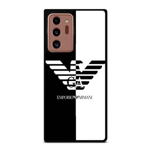 EMPORIO ARMANI WHITE BLACK Samsung Galaxy Note 20 Ultra Case Cover