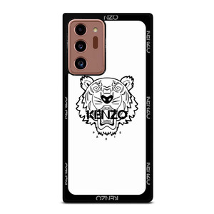 KENZO PARIS BORDERED LOGO WHITE Samsung Galaxy Note 20 Ultra Case Cover