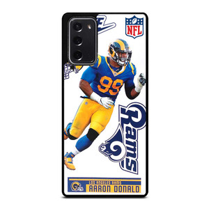 AARON DONALD LOS ANGELES RAMS NFL Samsung Galaxy Note 20 Case Cover AARON DONALD LOS ANGELES RAMS NFL Samsung Galaxy Note 20 Case Cover