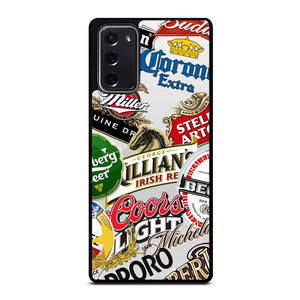 ALL BEER BRAND LOGO Samsung Galaxy Note 20 Case Cover ALL BEER BRAND LOGO Samsung Galaxy Note 20 Case Cover