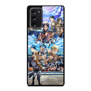 ATTACK ON TITAN ANIME CHARACTER Samsung Galaxy Note 20 Case Cover ATTACK ON TITAN ANIME CHARACTER Samsung Galaxy Note 20 Case Cover