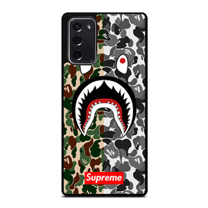 BAPE SHARK SUPREME CAMO 2 Samsung Galaxy Note 20 Case Cover BAPE SHARK SUPREME CAMO 2 Samsung Galaxy Note 20 Case Cover