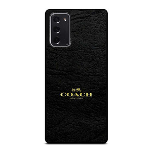 COACH LOGO TEXTURE BLACK Samsung Galaxy Note 20 Case Cover