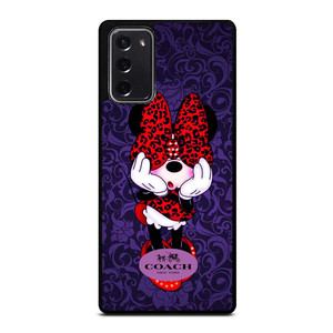 COACH MINNIE MOUSE PURPLE Samsung Galaxy Note 20 Case Cover COACH MINNIE MOUSE PURPLE Samsung Galaxy Note 20 Case Cover
