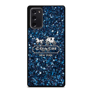 COACH NEW YORK BLUE STONE Samsung Galaxy Note 20 Case Cover COACH NEW YORK BLUE STONE Samsung Galaxy Note 20 Case Cover
