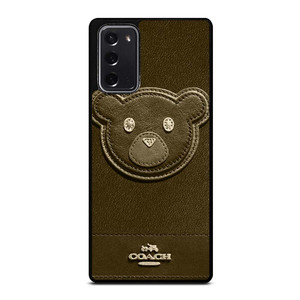 COACH NEW YORK BROWN BEAR Samsung Galaxy Note 20 Case Cover COACH NEW YORK BROWN BEAR Samsung Galaxy Note 20 Case Cover