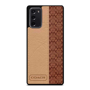 COACH NEW YORK BROWN LEATHER Samsung Galaxy Note 20 Case Cover COACH NEW YORK BROWN LEATHER Samsung Galaxy Note 20 Case Cover