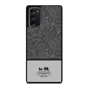 COACH NEW YORK GREY BATIK Samsung Galaxy Note 20 Case Cover COACH NEW YORK GREY BATIK Samsung Galaxy Note 20 Case Cover
