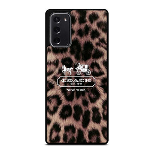 COACH NEW YORK LEOPARD Samsung Galaxy Note 20 Case Cover