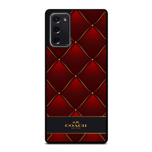 COACH NEW YORK RED GOLD Samsung Galaxy Note 20 Case Cover