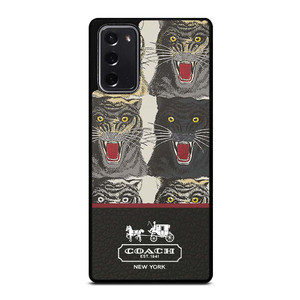 COACH NEW YORK TIGER FACE PATTERN Samsung Galaxy Note 20 Case Cover