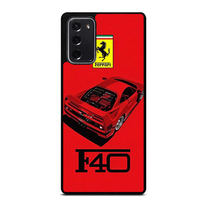 FERRARI F40 SUPERCAR LOGO Samsung Galaxy Note 20 Case Cover FERRARI F40 SUPERCAR LOGO Samsung Galaxy Note 20 Case Cover