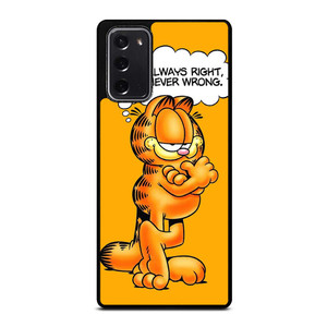 GARFIELD LAZY CAT QUOTE Samsung Galaxy Note 20 Case Cover GARFIELD LAZY CAT QUOTE Samsung Galaxy Note 20 Case Cover