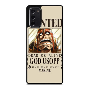 GOD USOPP ONE PIECE ANIME Samsung Galaxy Note 20 Case Cover GOD USOPP ONE PIECE ANIME Samsung Galaxy Note 20 Case Cover
