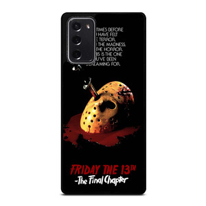 JASON FRIDAY THE 13TH HORROR MOVIE Samsung Galaxy Note 20 Case Cover JASON FRIDAY THE 13TH HORROR MOVIE Samsung Galaxy Note 20 Case Cover