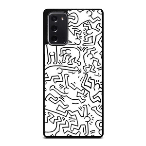 KEITH HARING BLACK WHITE Samsung Galaxy Note 20 Case Cover KEITH HARING BLACK WHITE Samsung Galaxy Note 20 Case Cover
