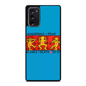 KEITH HARING SILENCE DEATH Samsung Galaxy Note 20 Case Cover KEITH HARING SILENCE DEATH Samsung Galaxy Note 20 Case Cover