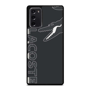 LACOSTE CROCODILE ALL BLACK Samsung Galaxy Note 20 Case Cover