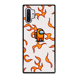 AMONG US ORANGE FLAMES Samsung Galaxy Note 10 Plus Case Cover AMONG US ORANGE FLAMES Samsung Galaxy Note 10 Plus Case Cover