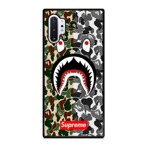 BAPE SHARK SUPREME CAMO 2 Samsung Galaxy Note 10 Plus Case Cover