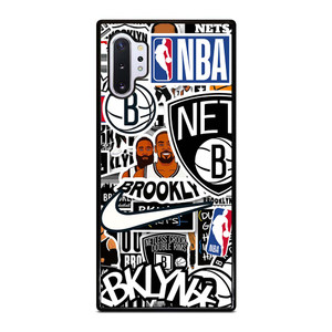 BROOKLYN NETS NBA STICKER BOMB Samsung Galaxy Note 10 Plus Case Cover BROOKLYN NETS NBA STICKER BOMB Samsung Galaxy Note 10 Plus Case Cover