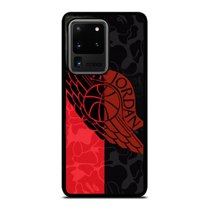 AIR JORDAN RED BLACK BAPE Samsung Galaxy S20 Ultra Case Cover