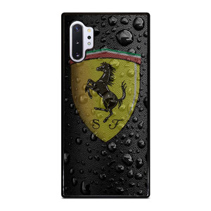 FERRARI DROP WATER BLACK Samsung Galaxy Note 10 Plus Case Cover