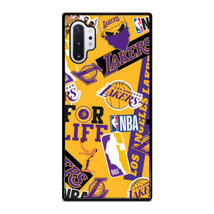 LA LOS ANGELES LAKERS STICKER BOMB Samsung Galaxy Note 10 Plus Case Cover
