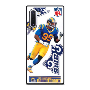 AARON DONALD LOS ANGELES RAMS NFL Samsung Galaxy Note 10 Case Cover AARON DONALD LOS ANGELES RAMS NFL Samsung Galaxy Note 10 Case Cover