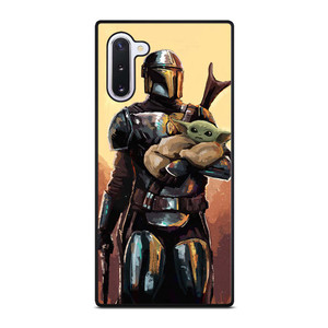 BABY YODA AND THE MANDALORIAN STAR WARS ART Samsung Galaxy Note 10 Case Cover BABY YODA AND THE MANDALORIAN STAR WARS ART Samsung Galaxy Note 10 Case Cover