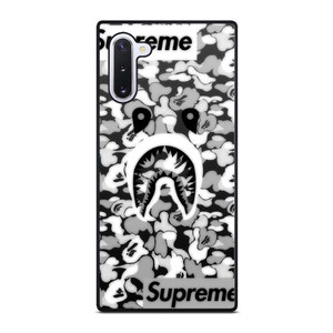 BAPE SHARK LOGO SUPREME BLACK WHITE Samsung Galaxy Note 10 Case Cover BAPE SHARK LOGO SUPREME BLACK WHITE Samsung Galaxy Note 10 Case Cover