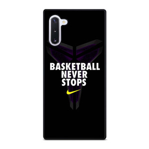 BASKETBALL NEVER STOPS BLACK MAMBA Samsung Galaxy Note 10 Case Cover BASKETBALL NEVER STOPS BLACK MAMBA Samsung Galaxy Note 10 Case Cover