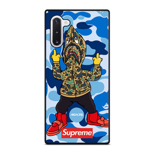 BATHING APE SUPREME SHARK CAMO Samsung Galaxy Note 10 Case Cover