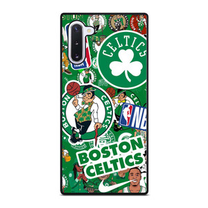 BOSTON CELTICS NBA STICKER BOMB Samsung Galaxy Note 10 Case Cover